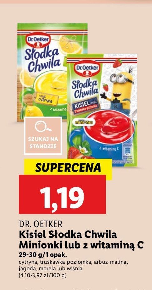 Kisiel wiśniowy Dr. oetker słodka chwila promocja