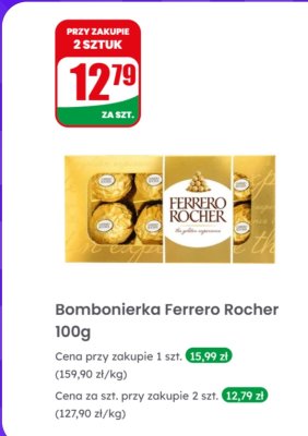 Bombonierka Ferrero Rocher promocja w Dino