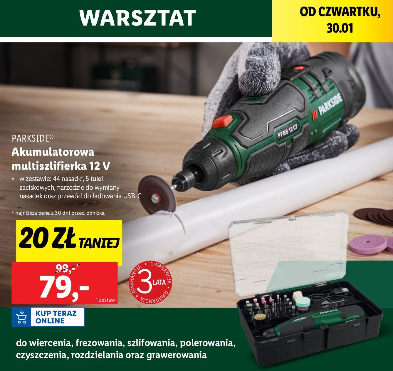 Multiszlifierka Parkside promocja w Lidl