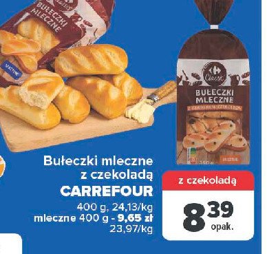 Bułeczki mleczne z czekoladą Carrefour classic promocja