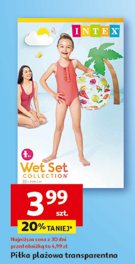 Piłka plażowa Intex promocja w Auchan