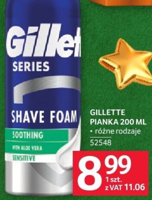 Pianka do golenia Gillette Series 200 ml promocja w Selgros