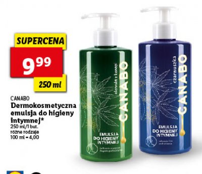 Emulsja do higieny intymnej ekstrakt z konopi Canabo promocja