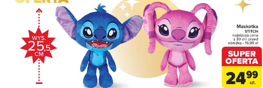 Maskotka stich 25.5 cm promocja w Carrefour