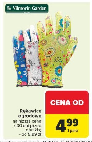 Rękawice ogrodowe Vilmorin garden promocja w Carrefour