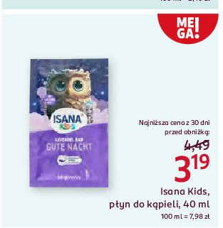 Płyn do kąpieli Isana kids promocja