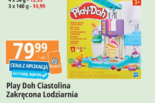 Ciastolina zakręcona lodziarnia Play-doh promocja w Leclerc