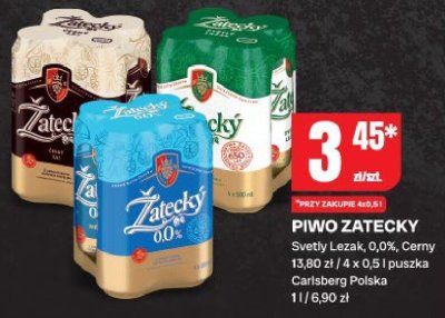 Piwo Żatecky Svetly Lezak, 0,0% Cerny promocja w Chorten