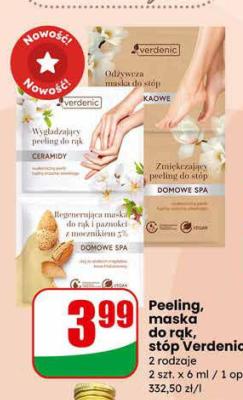 Peeling, maska do rąk, stóp  promocja w Dino