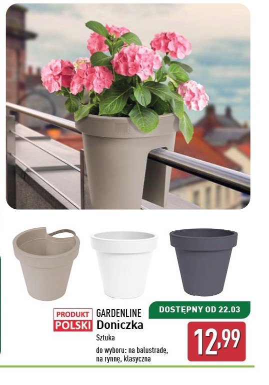 Doniczka klasyczna GARDEN LINE promocja