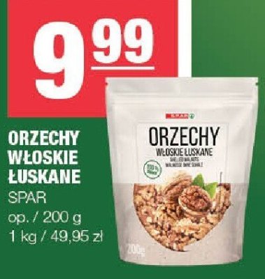 Orzechy włoskie łuskane SPAR promocja w SPAR