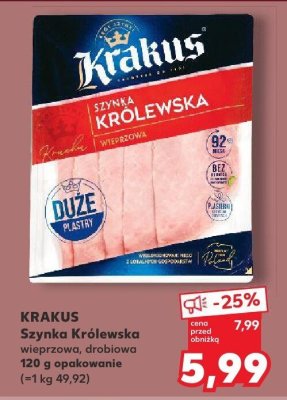 Szynka Królewska wędzona, drobiowa promocja w Kaufland
