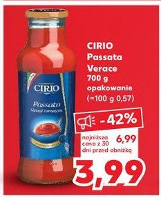 Passata pomidorowa Cirio promocja