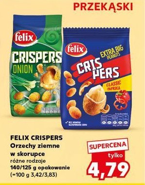 Orzechy ziemne onion Felix crispers promocja