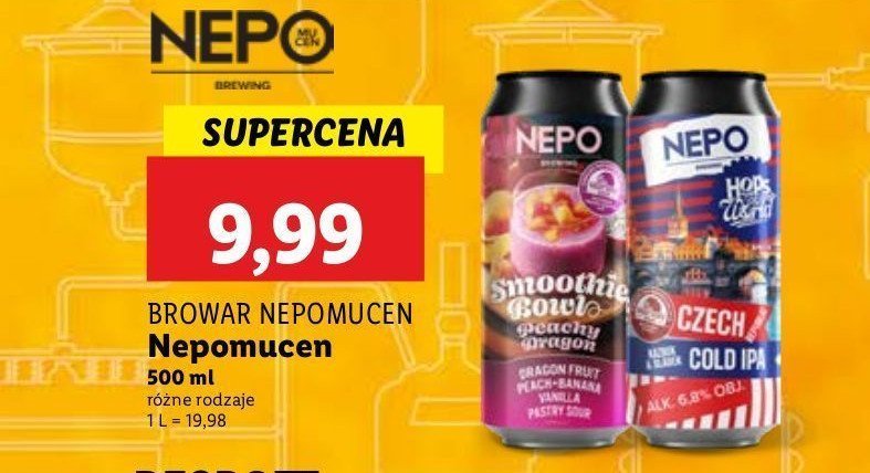 Piwo czech cold ipa Nepomucen promocja