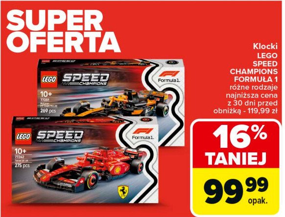 Klocki 77242 Lego speed champions promocja w Carrefour