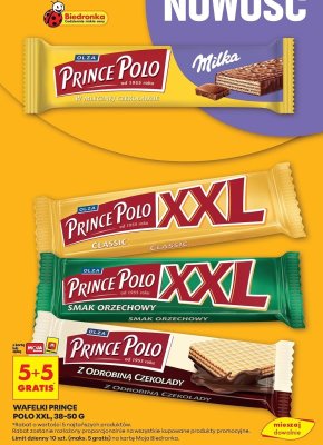 Wafelek Prince Polo XXL Smak Orzechowy  promocja w Biedronka