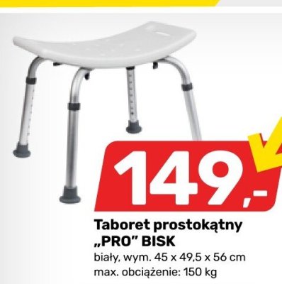 Taboret prostokątny PRO BISK promocja w Bricomarche