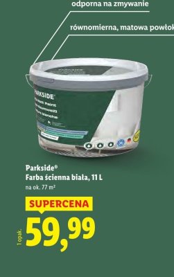 Farba ścienna biała 11 l promocja w Lidl