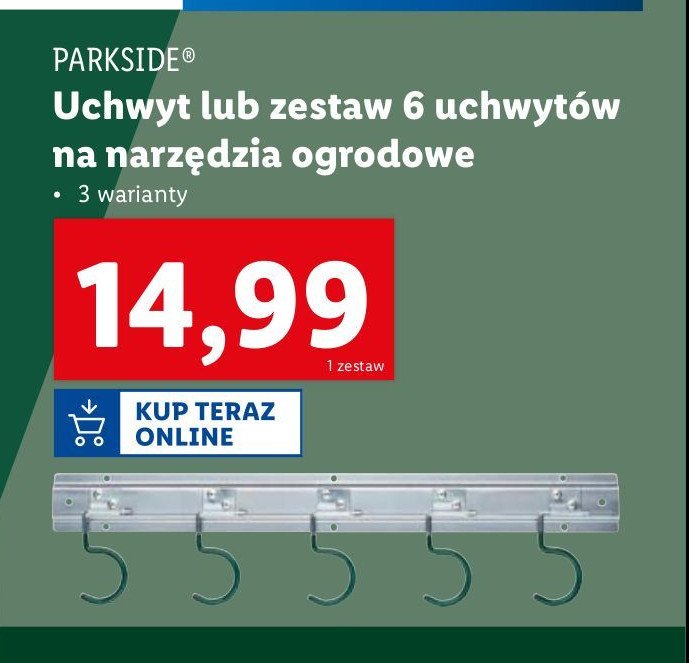 Uchwyt na narzędzia Parkside promocja w Lidl