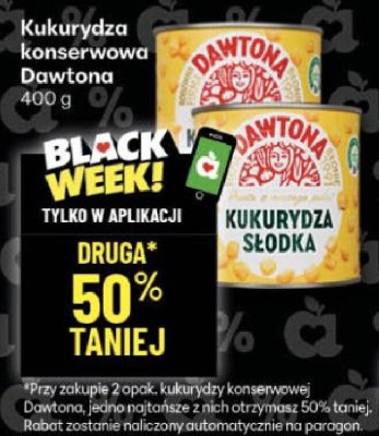 Kukurydza konserwowa Dawtona 400g promocja w Delikatesy Centrum