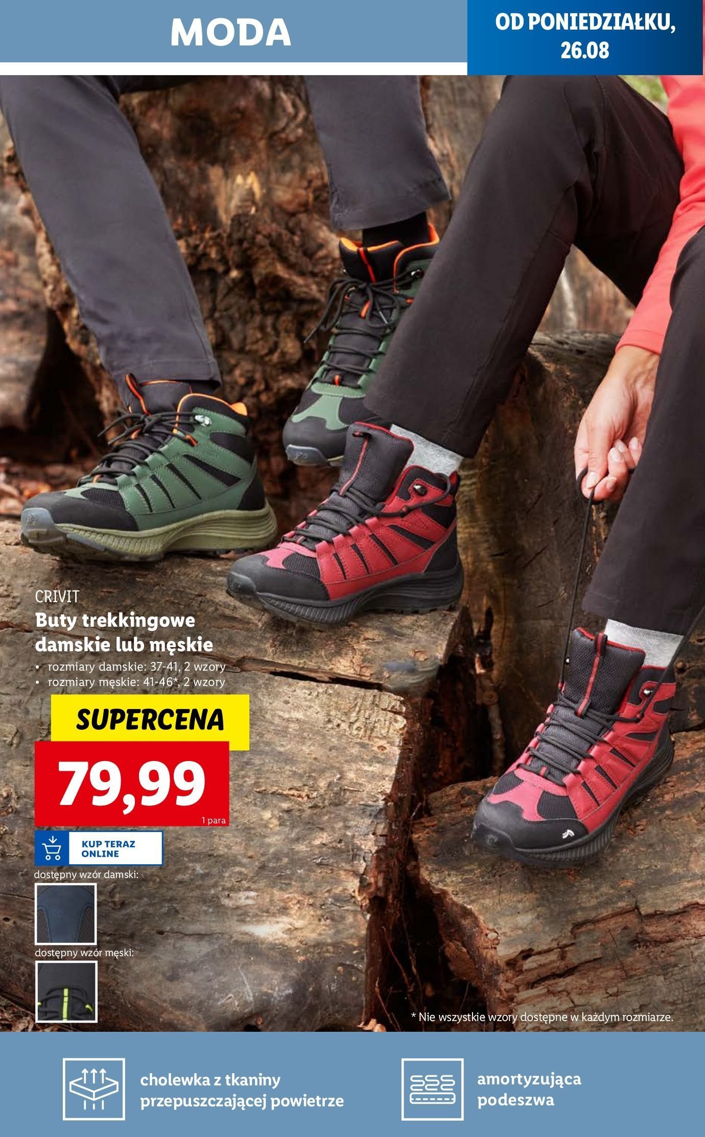 Buty trekkingowe rozm. 41-46 Crivit promocja