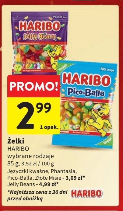 Żelki Haribo phantasia promocja w Intermarche