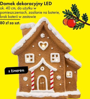 Domek dekoracyjny LED ok. 40 cm promocja w Tedi