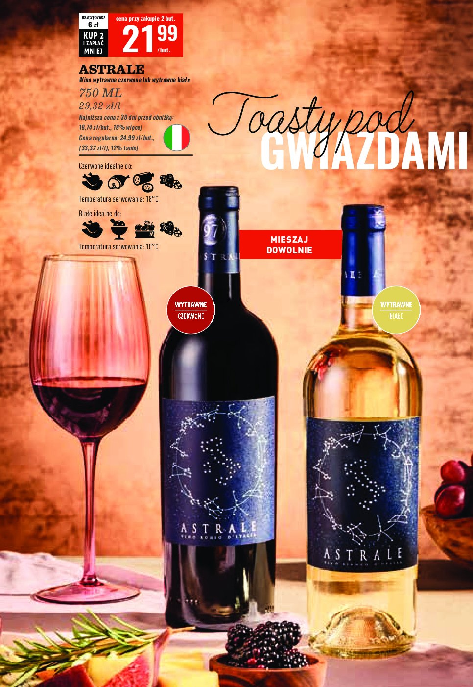 Wino Astrale dry promocja