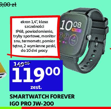 Smartwatch igo jw-100 czarny Forever promocja