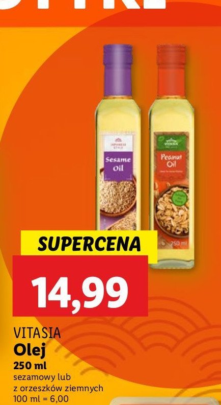 Olej sezamowy Vitasia promocja w ABC