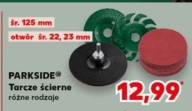 Tarcze ścierne mocowane na rzep Parkside promocja w Kaufland