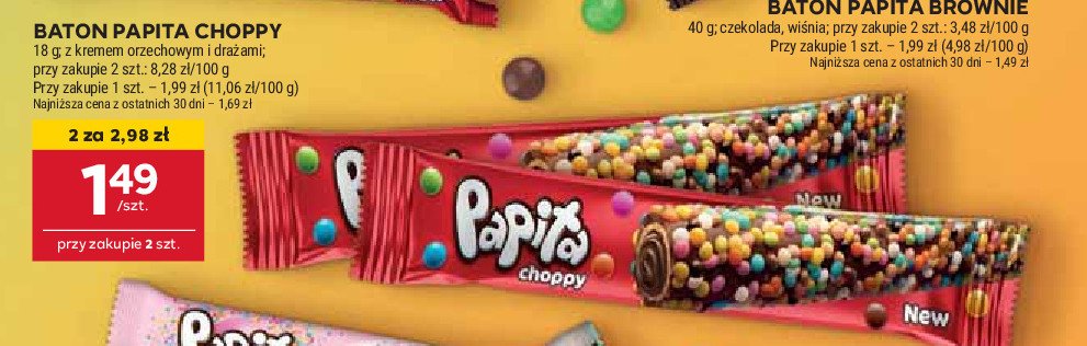 Wafel choppy Papita promocja w Stokrotka