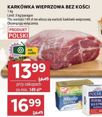 Karkówka wieprzowa bez kości promocja w Stokrotka