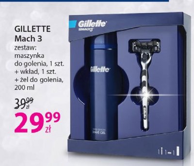 Maszynka do golenia + wkład + żel do golenia Gillette mach3 promocja