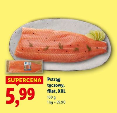 Pstrąg tęczowy, filet XXL promocja w Lidl