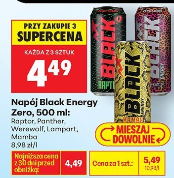 Napój Black Energy Mix promocja w Biedronka
