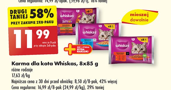 Potrawka w galaretce z wołowiną Whiskas promocja