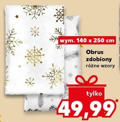Obrus zdobiony różne wzory promocja w Kaufland