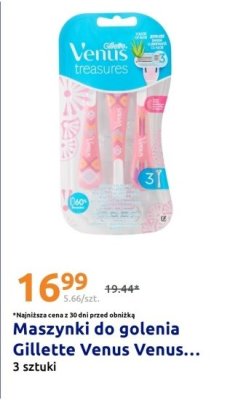 Maszynki do golenia Gillette Venus Venus Treasures promocja w Action