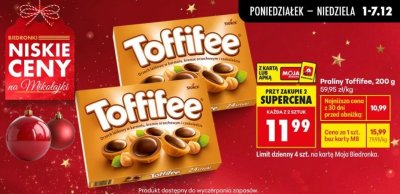Praliny Toffifee promocja w Biedronka
