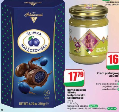 Krem pistacjowy 45% La Dolce Vita promocja w Dino