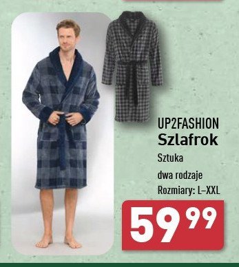 Szlafrok męski xl-2xl Up2fashion promocja w Aldi