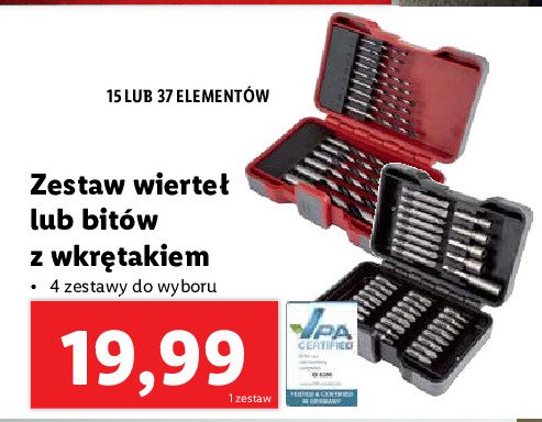 Komplet bitów z wkrętakiem promocja