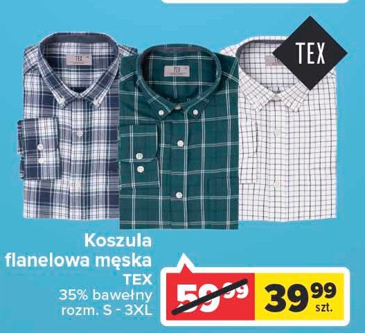 Koszula flanelowa s-3xl Tex promocja