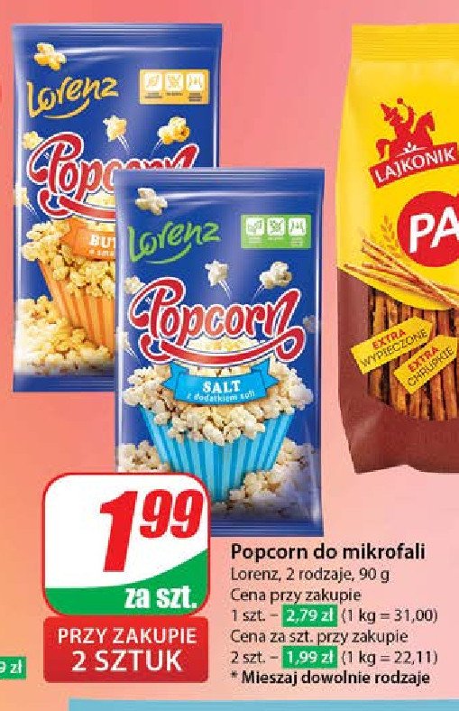 Popcorn salt Lorenz popcorn promocja