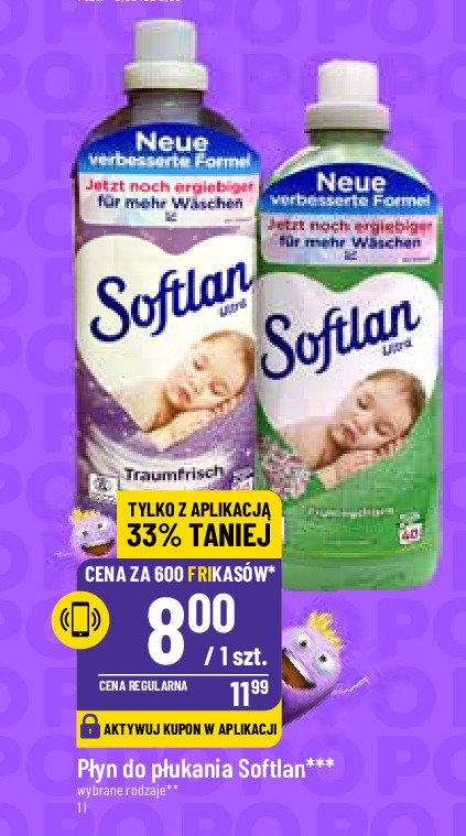 Płyn do płukania fruhlingsfrisch Softlan promocja