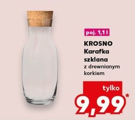 Karafka z korkiem 1.1 l Krosno s.a. promocja w Kaufland