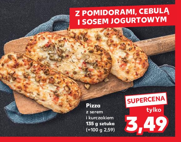 Pizza z serem i kurczakiem promocja w Kaufland