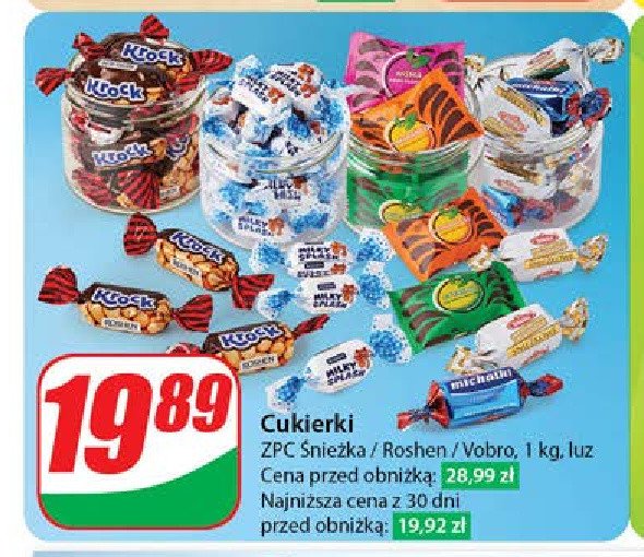 Cukierki mix Roshen promocja w Dino